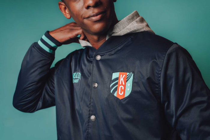 KC Current Unisex Hooded Bomber Jacket