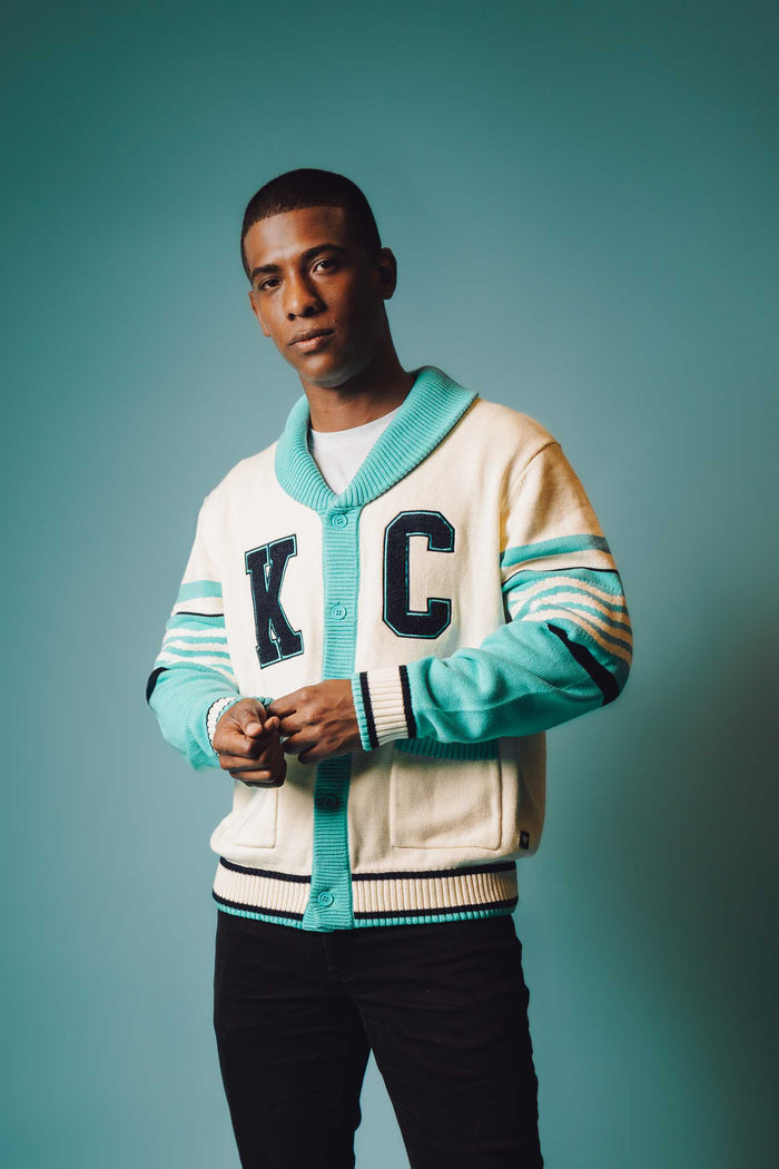 KC Current Unisex Jacquard Knit Cardigan