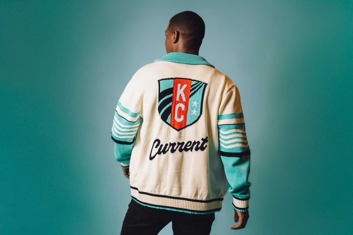 KC Current Unisex Jacquard Knit Cardigan