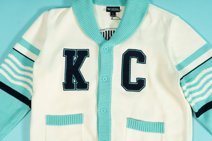 KC Current Unisex Jacquard Knit Cardigan