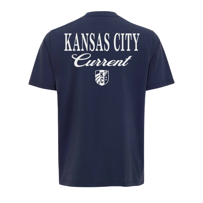 KC Current Unisex Script Crest T-shirt