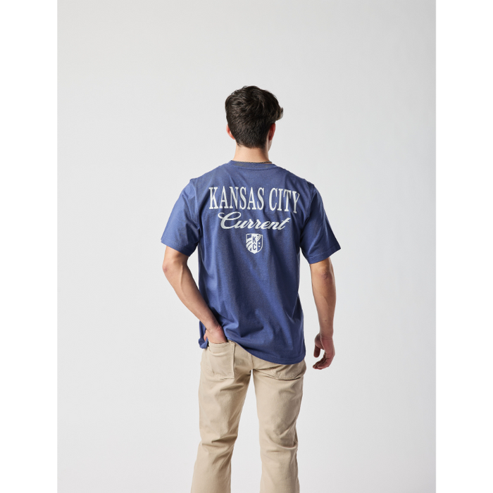 KC Current Unisex Script Crest T-shirt