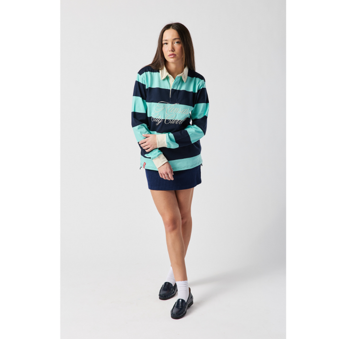 KC Current Unisex Script Striped Rugger
