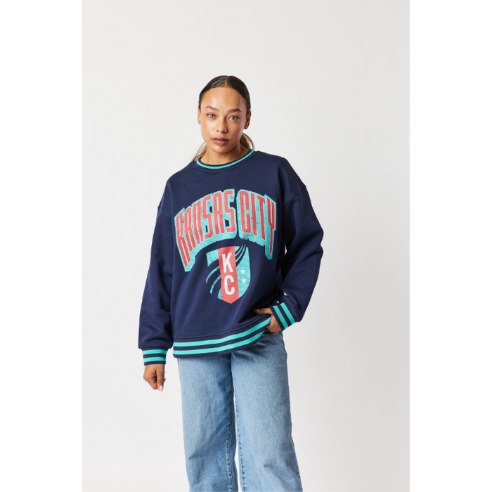 KC Current Women's Oversized Bold KC Crewneck