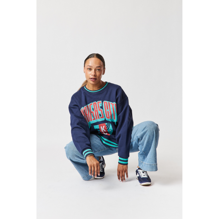 KC Current Women's Oversized Bold KC Crewneck