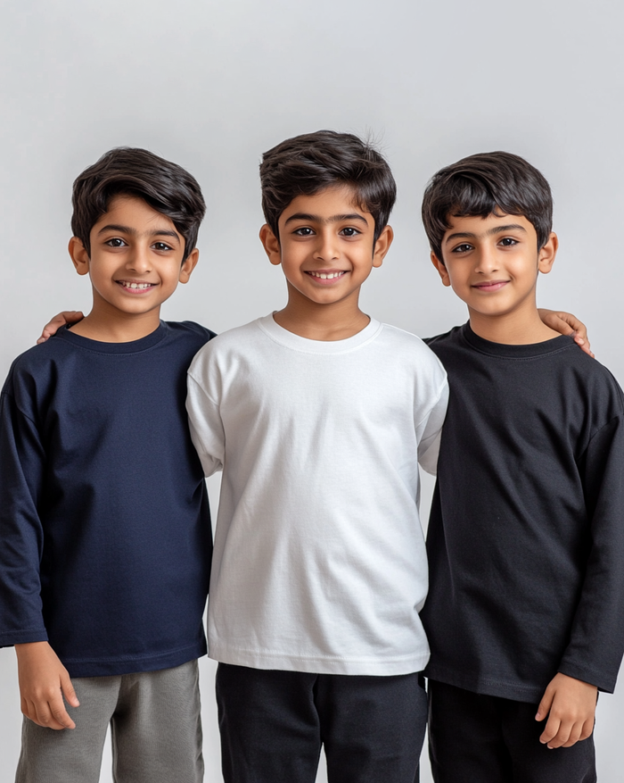 Kids Assorted Tops (Pack of 3) Full Sleeves - Hinz Clothing
