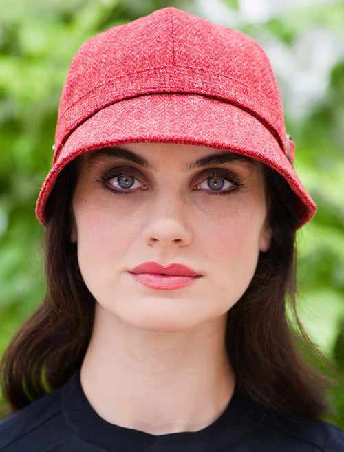 Red Herringbone / One Size