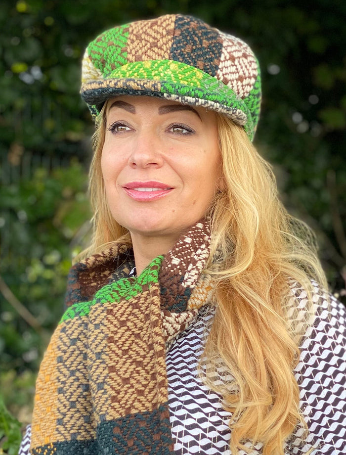 Ladies Wool Peaky Blinders Hat - Tara Forest #color_tara-forest