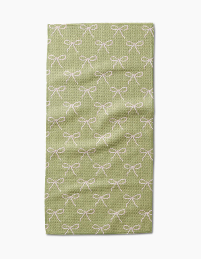 Lattice Bows Bar Towel