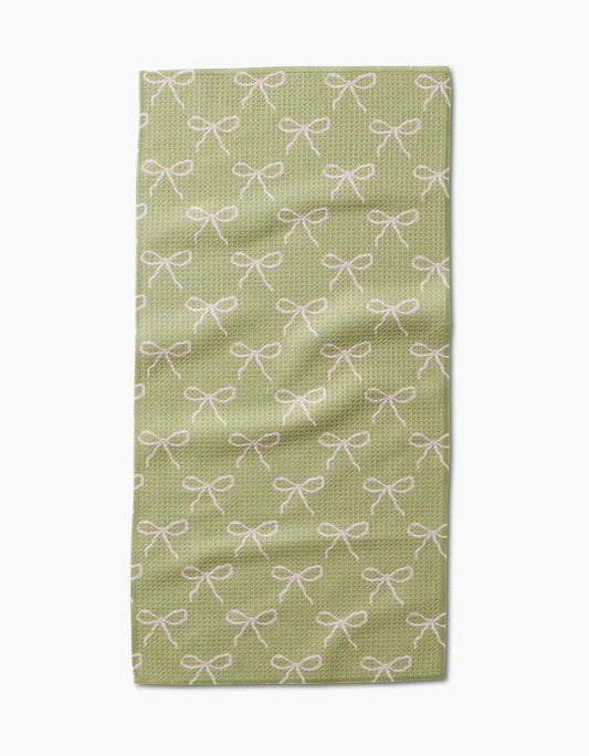 Lattice Bows Bar Towel