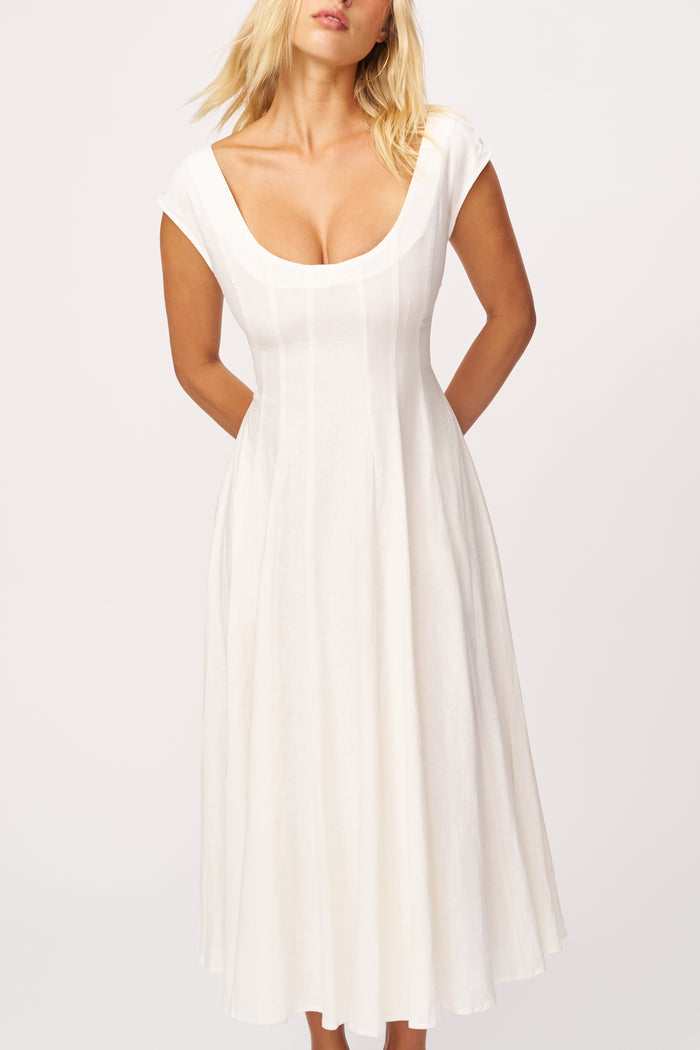 Leila Dress in White