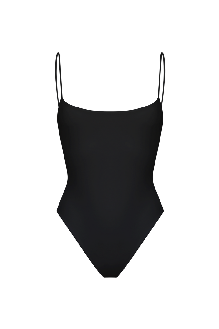 LETO One Piece Swimsuit in Black