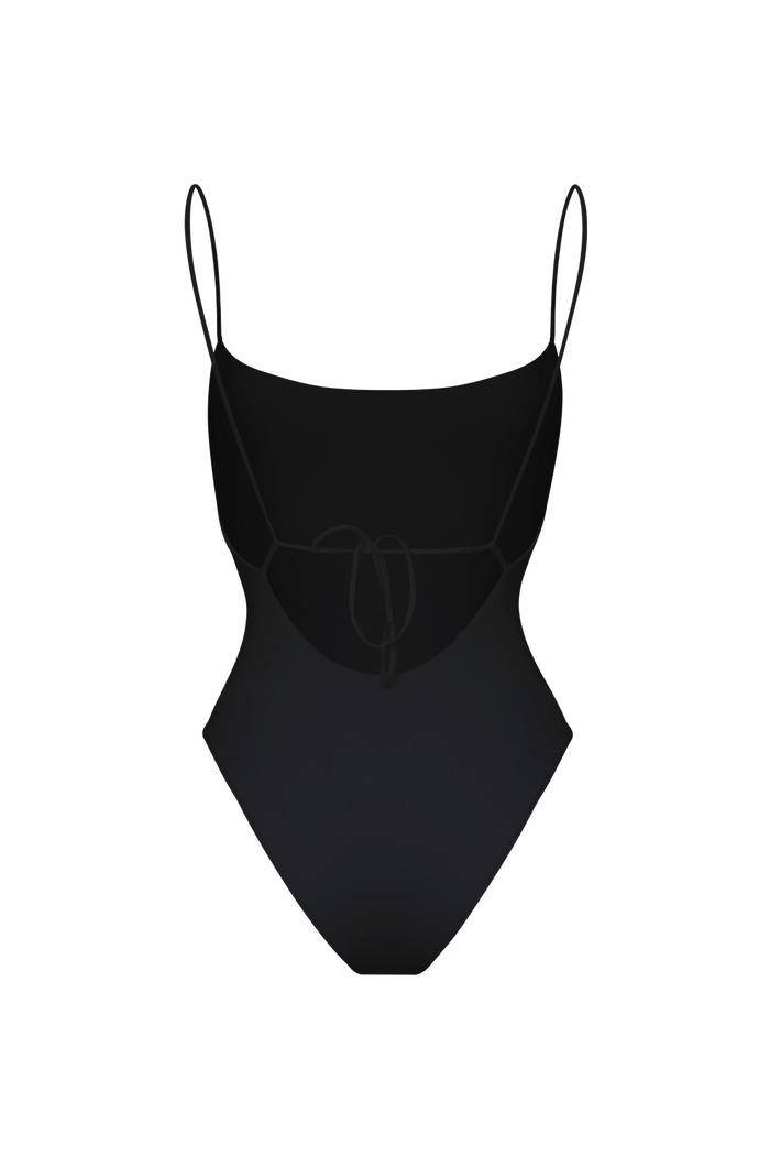 LETO One Piece Swimsuit in Black