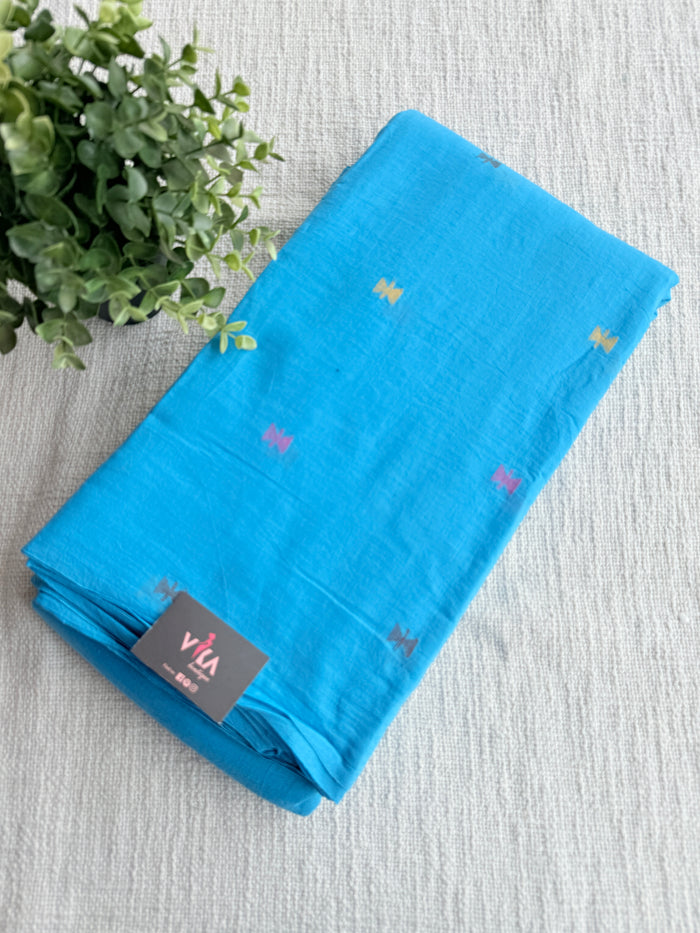 Light Blue pure Jamdhani fabric