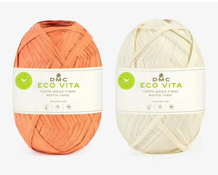 DMC - Eco Vita Raffia / Orange & White