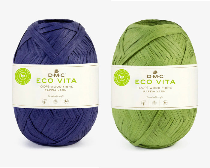 DMC - Eco Vita Raffia / Purple & Green