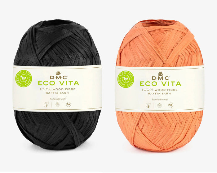 DMC - Eco Vita Raffia / Black & Orange