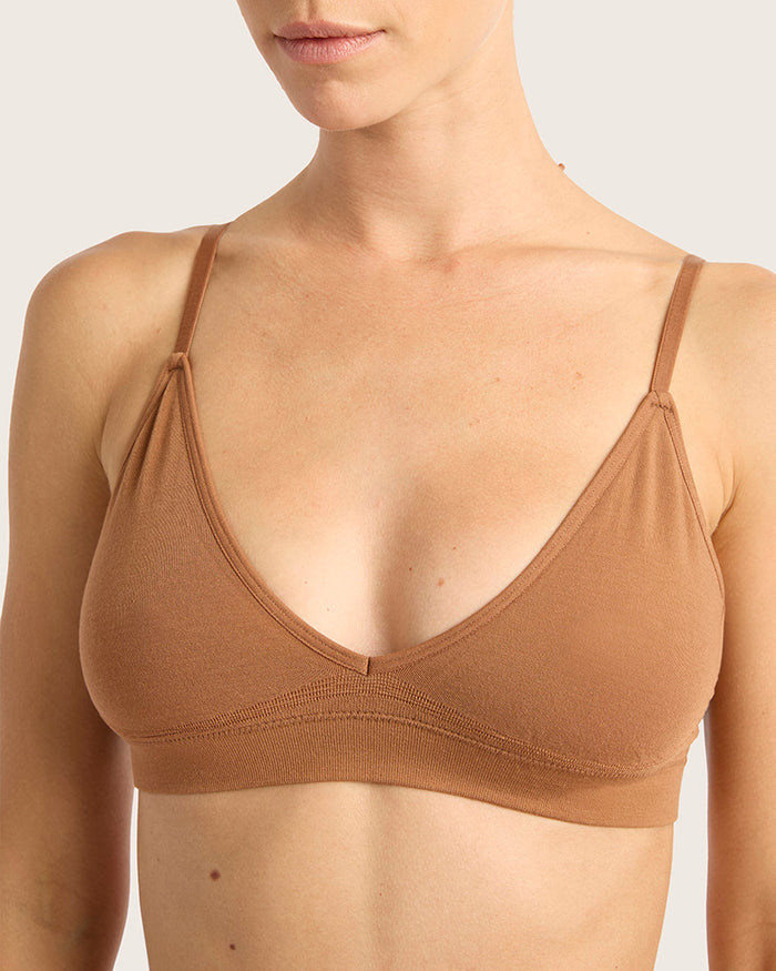 LYOLYTE Triangle Bralette - Maple