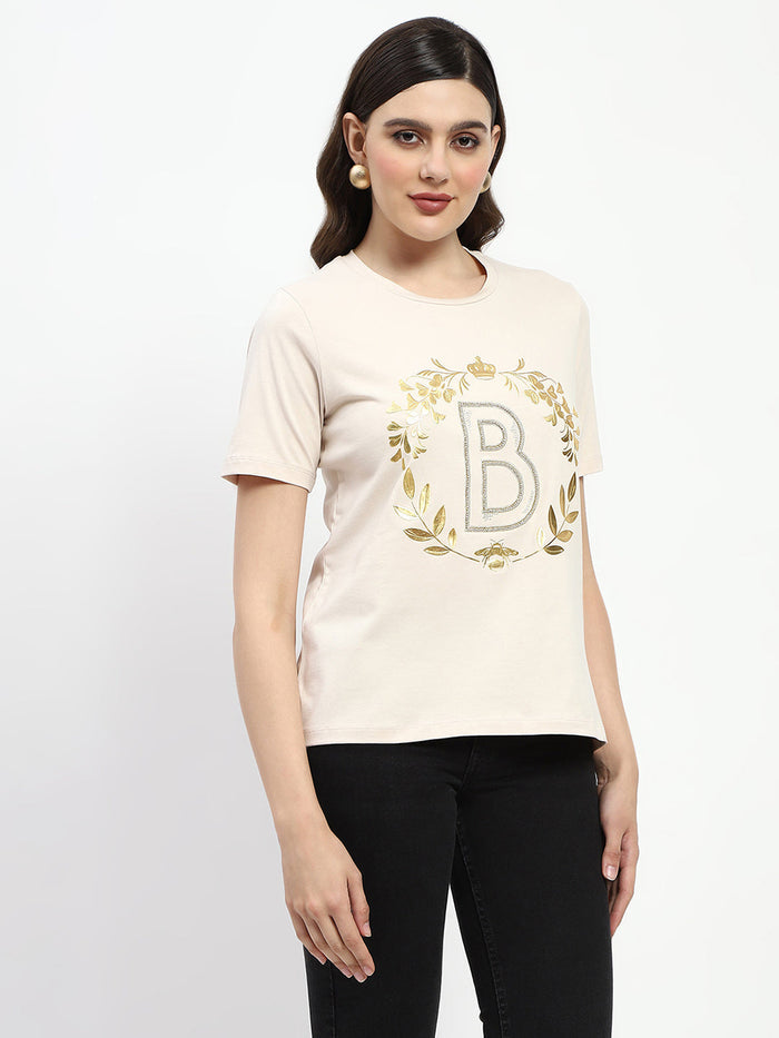Madame Bridgerton Crystal Embellished Cotton T-Shirt