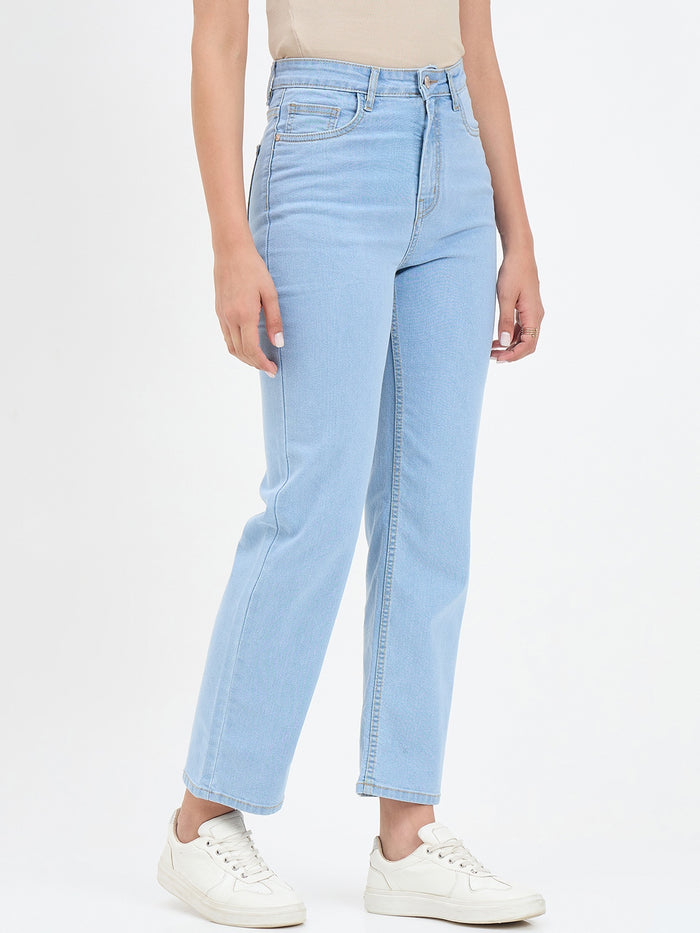 Madame Ice Blue Straight Fit Jean