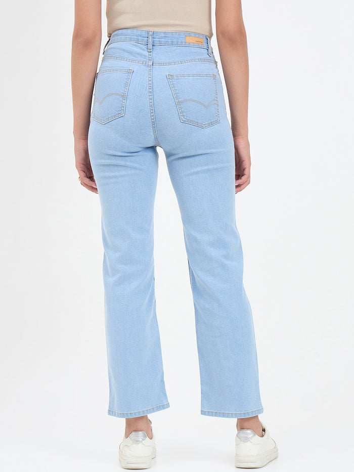 Madame Ice Blue Straight Fit Jean