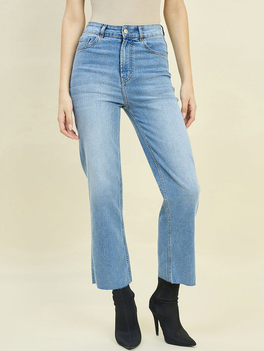 Madame Light Blue Straight Fit Jeans