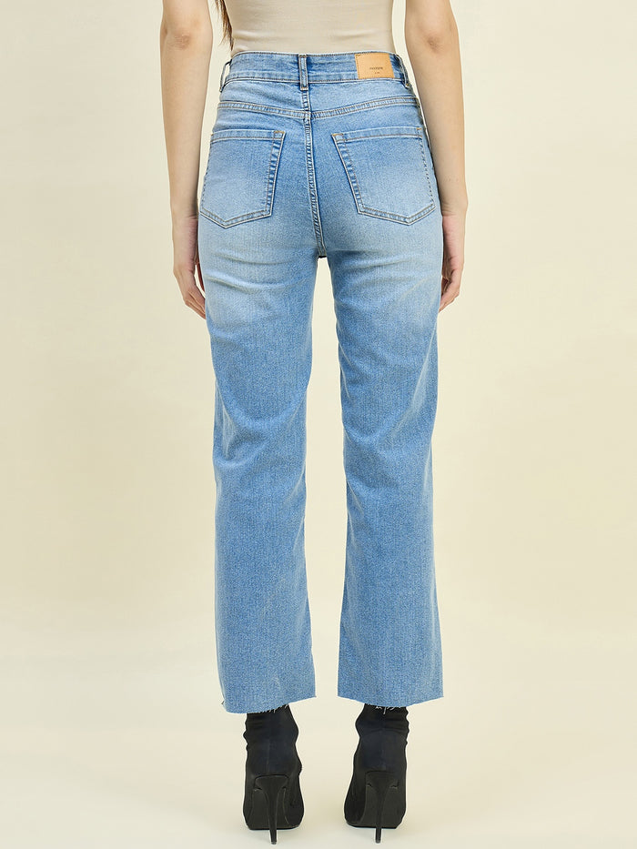 Madame Light Blue Straight Fit Jeans