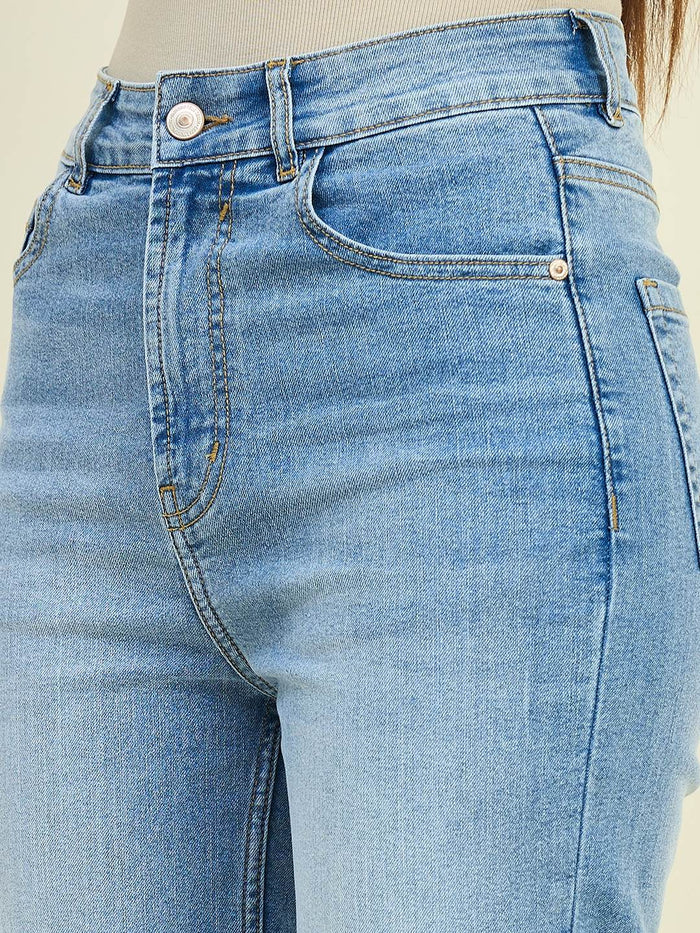 Madame Light Blue Straight Fit Jeans