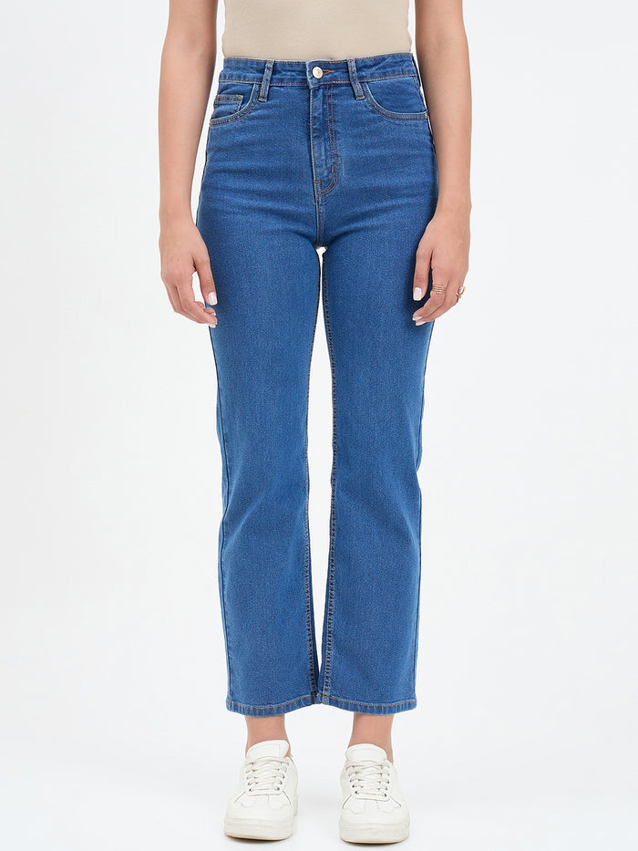 Madame Mid Blue Straight Fit Jean