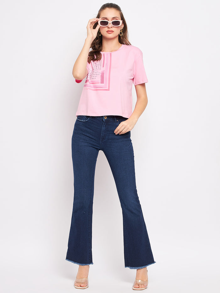 Madame Pink Typography T-Shirt