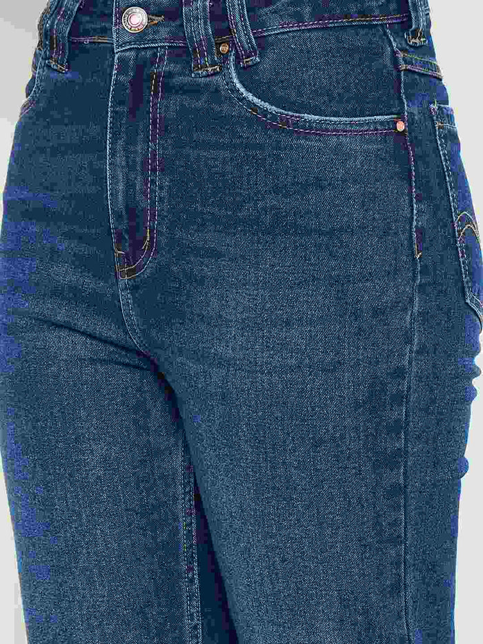 Madame Straight Fit Mid Blue Jeans