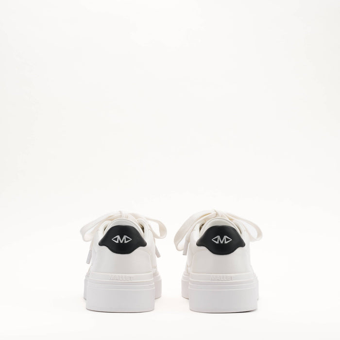 Mallet Lansbury White Black Tab - Rear View
