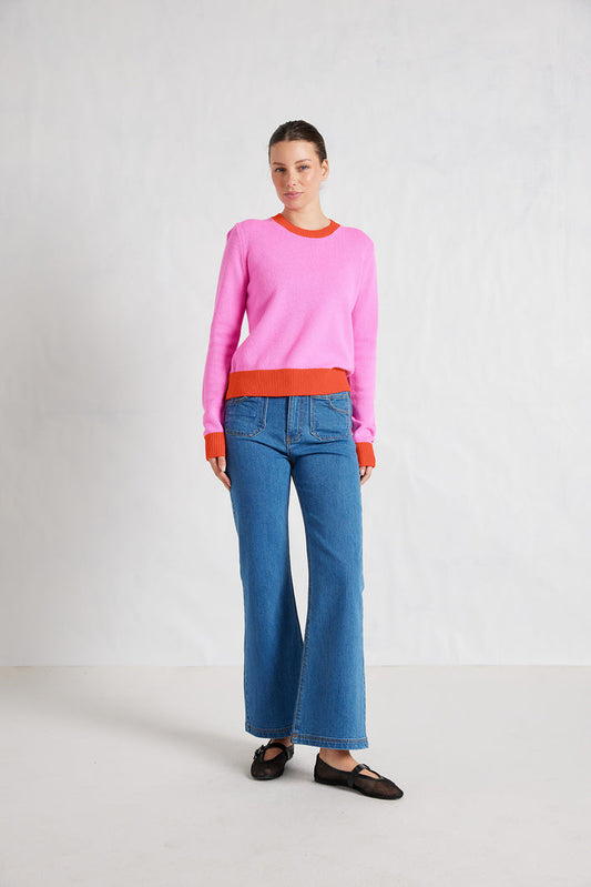 Mandy Splice Sweater in Cinderella