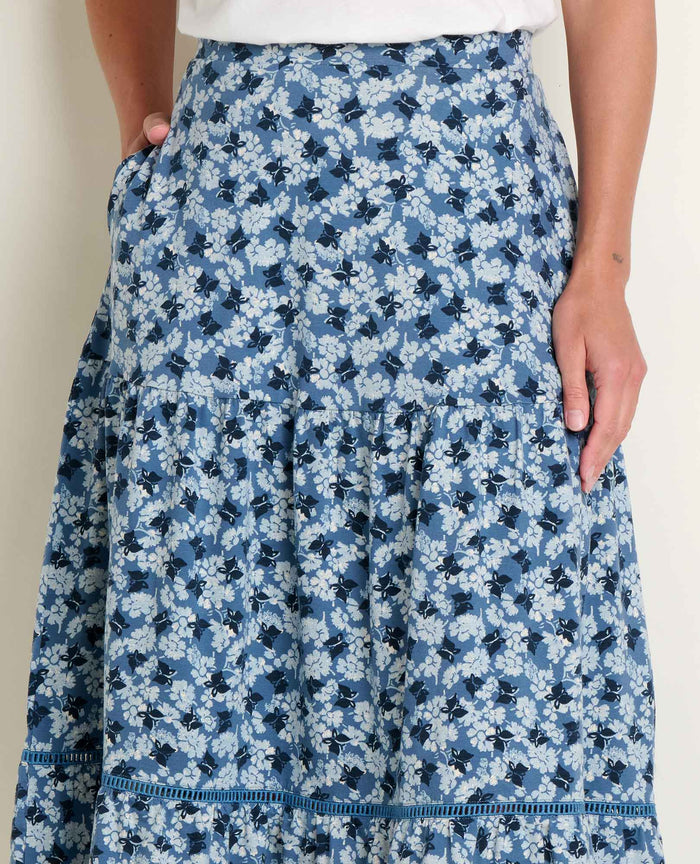 Marigold Tiered Midi Skirt