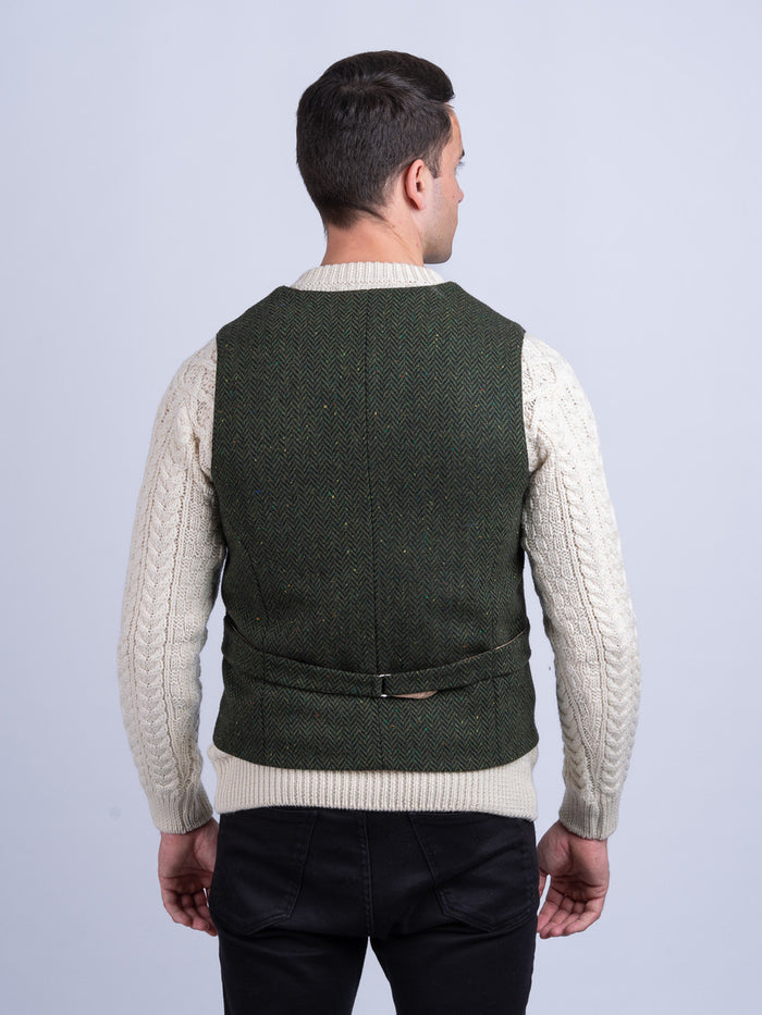 McDonagh Tweed Herringbone Wool Waistcoat