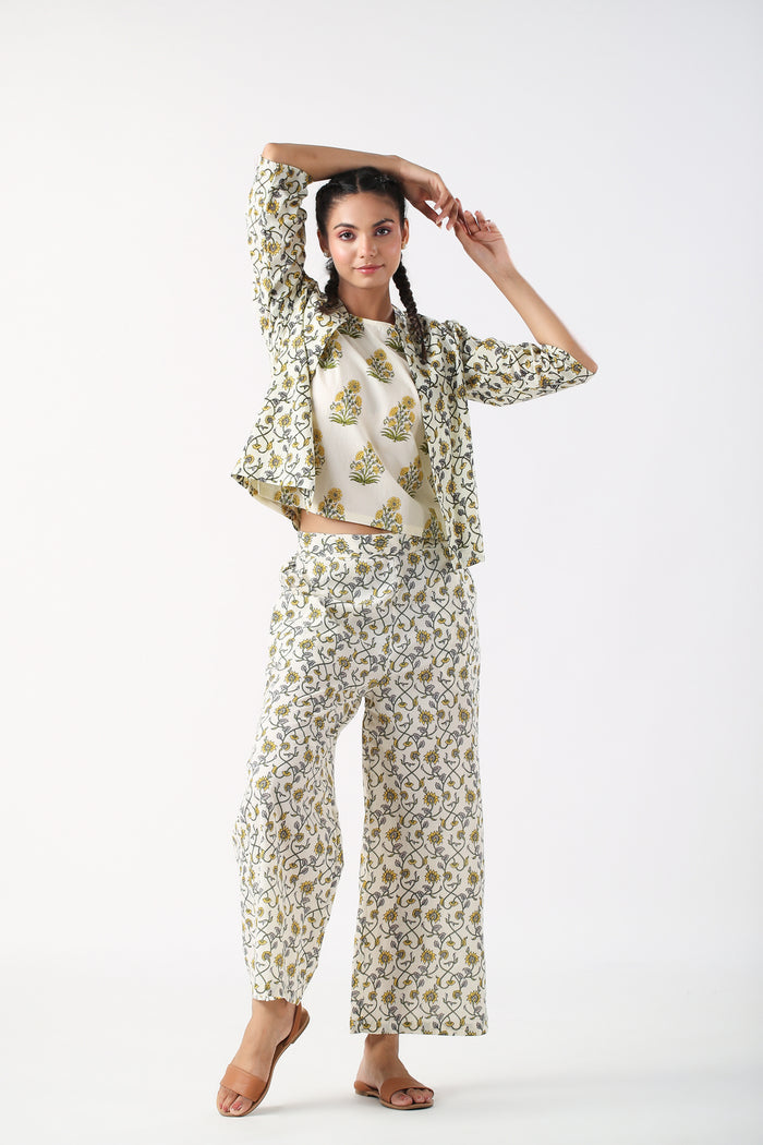 Meadow Melody Cotton Three Piece Set