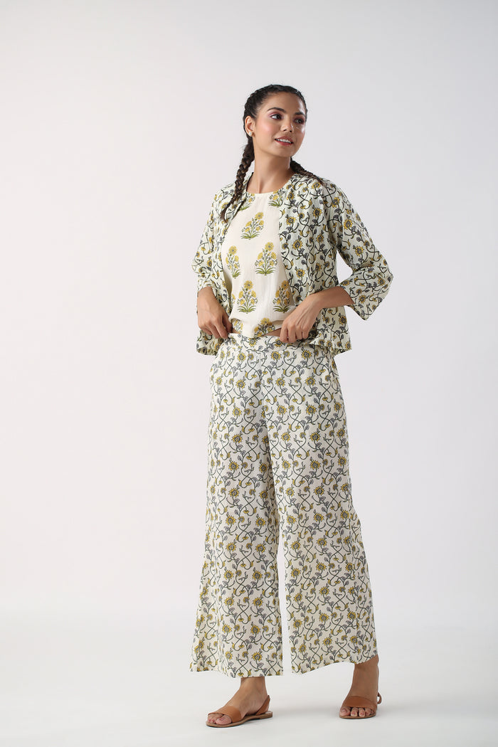 Meadow Melody Cotton Three Piece Set