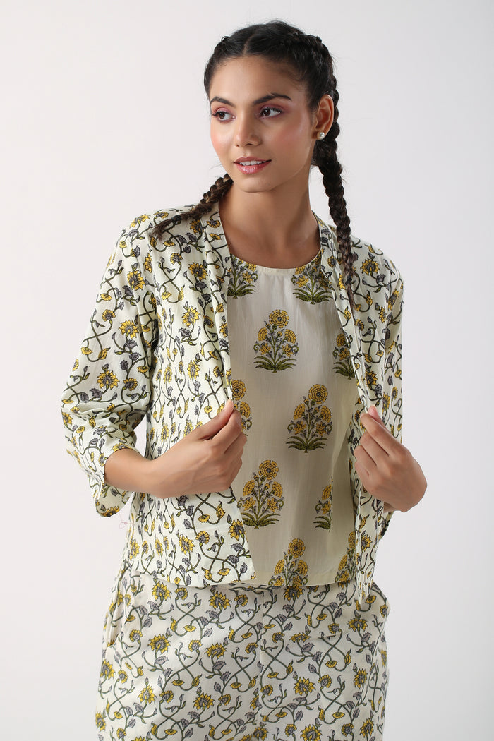 Meadow Melody Cotton Three Piece Set