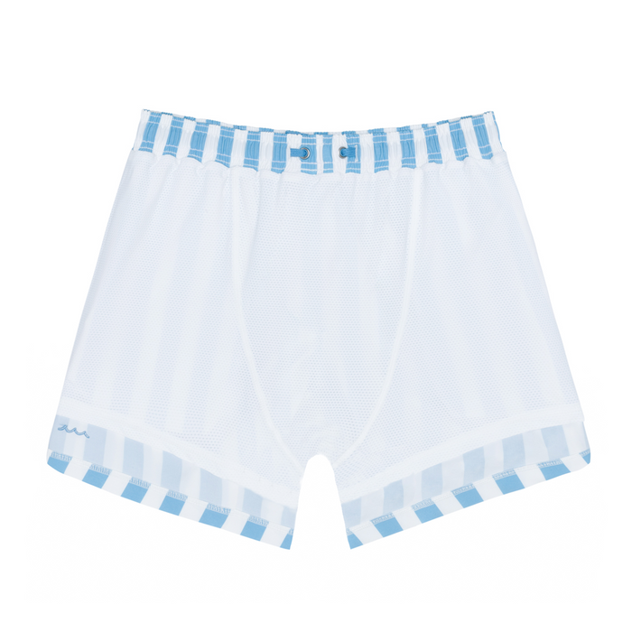 men's bay stripe boardie