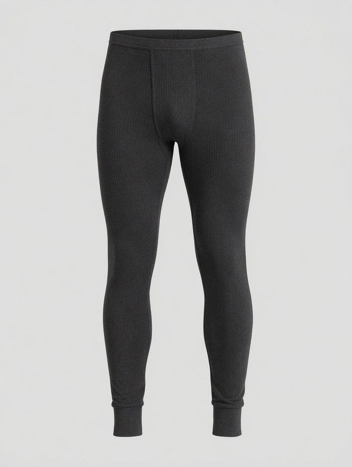 Men's Charcoal Grey Premium Poly Wool Thermal Trouser (8/1) - Hinz Clothing