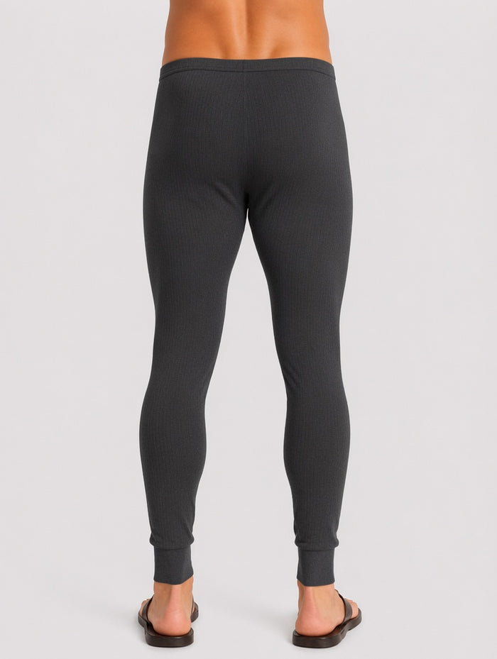 Men's Charcoal Grey Premium Poly Wool Thermal Trouser (8/1) - Hinz Clothing
