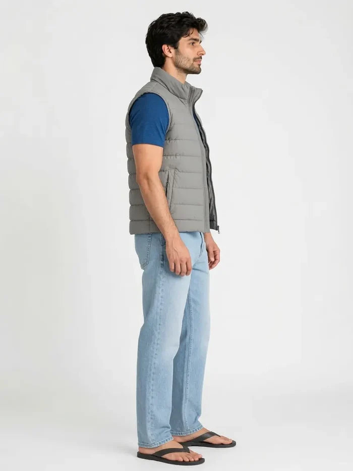 Men's Grey Parachute Puffer Jacket - Hinz Clothing
