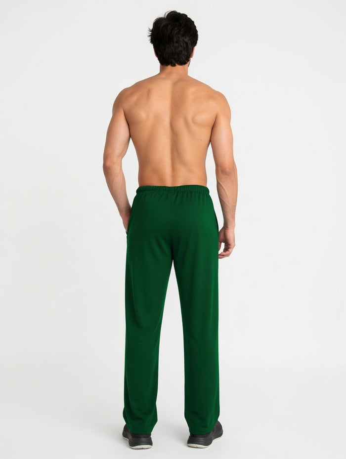 Men's Premium Fleece Cotton Trouser Relaxed Fit (Bottle Green) - Hinz Clothing