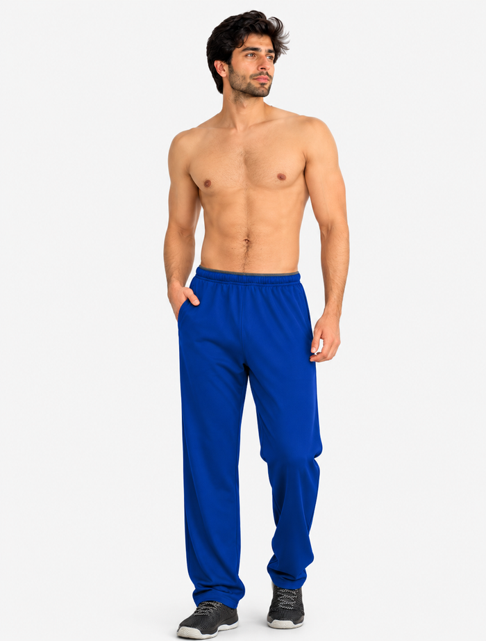 Men's Premium Fleece Cotton Trouser Relaxed Fit (Royal Blue) - Hinz Clothing