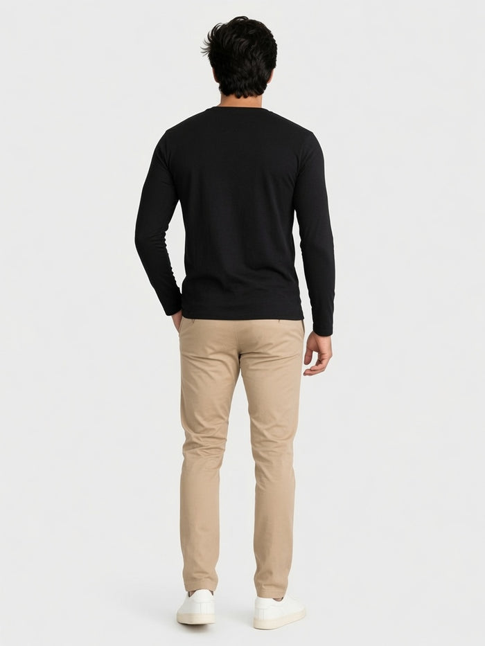Men's Premium Full Sleeve Crew Neck  T-Shirt - Hinz Clothing