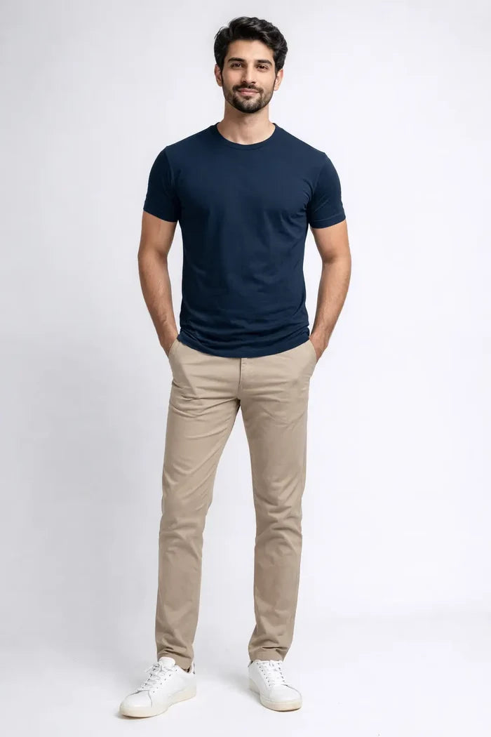 Men’s Essential Round Neck (Short Sleeves) - Hinz Clothing