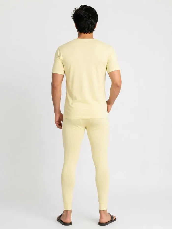 Men's Premium Wool Blended Inner Thermal Half Sleeve Shirt & Trouser Set