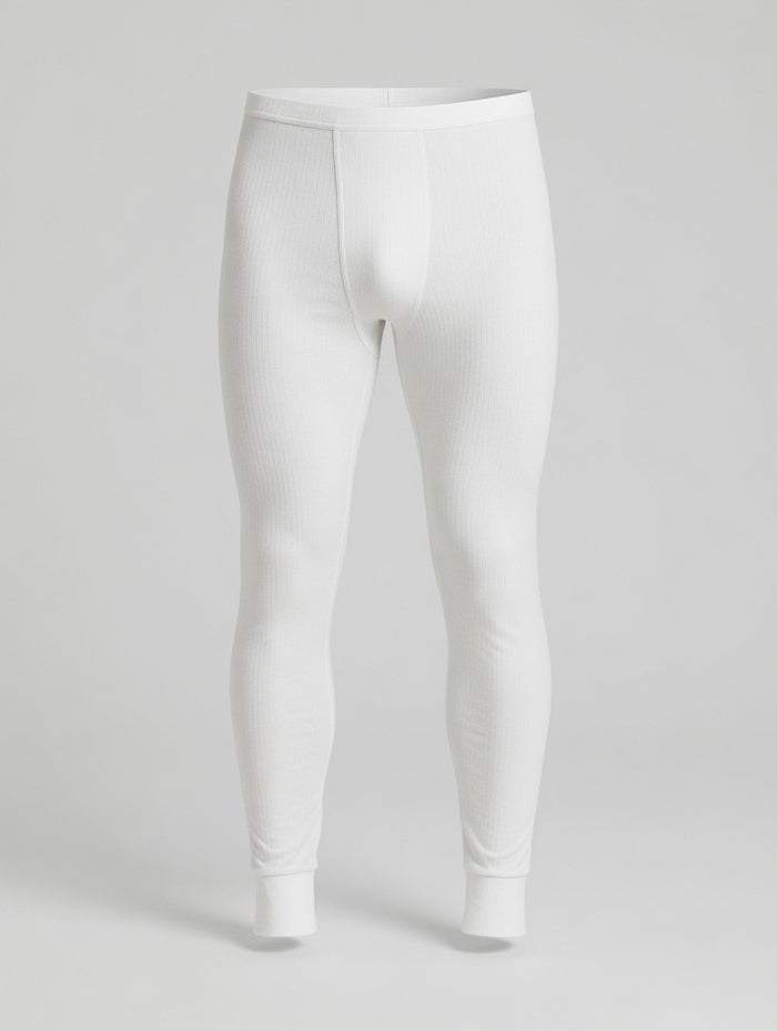 Men's White Premium Poly Wool Thermal Trouser (8/1) - Hinz Clothing