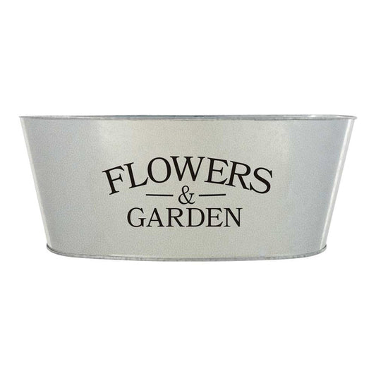 Metal Planter Flowers & Garden