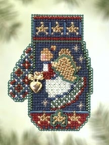 Mill Hill Charmed Mitten - Angel Heart Cross Stitch Kit MHCM50